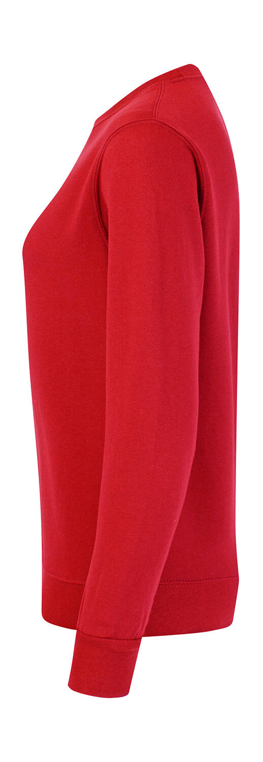  Ladies' Crew Sweat in Farbe White