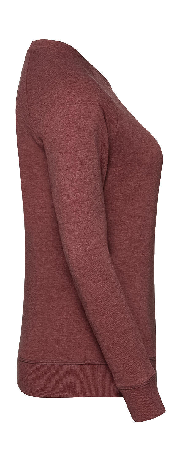  Ladies HD Raglan Sweat in Farbe White