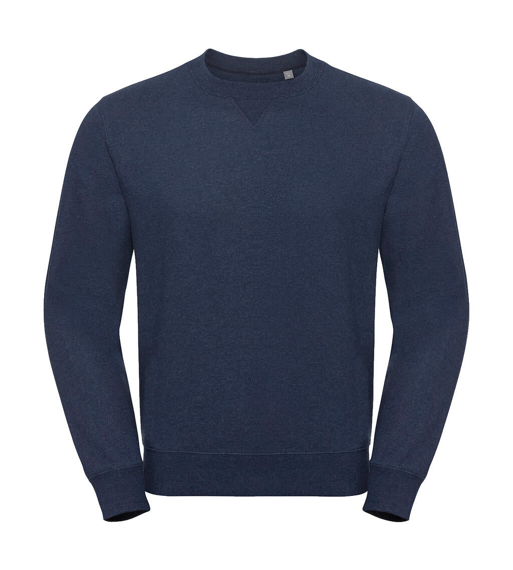  Authentic Melange Sweat in Farbe Indigo Melange