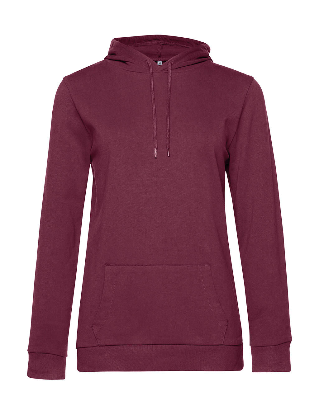 #Hoodie /women French Terry in Farbe Wine