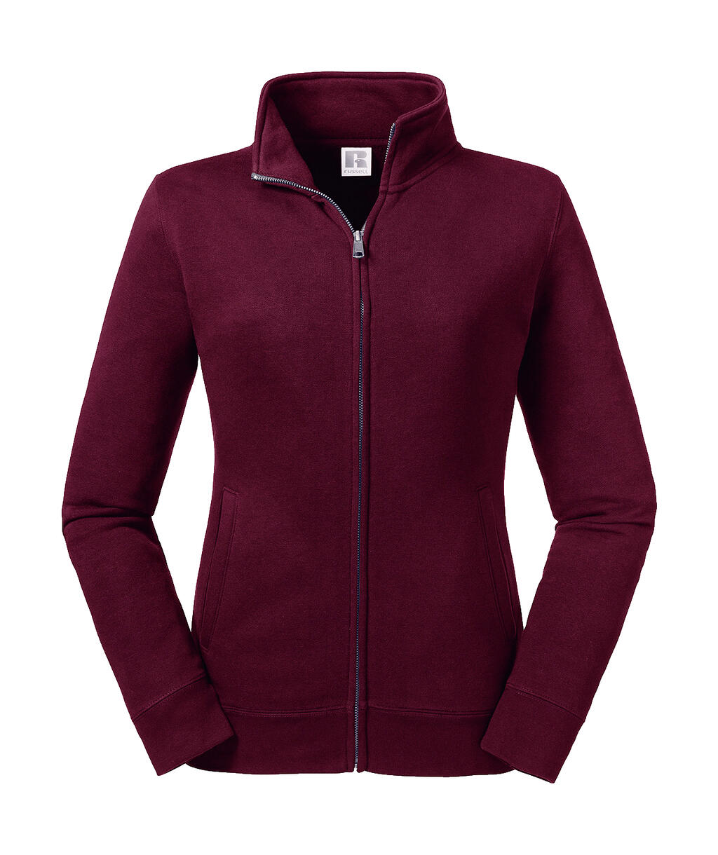  Ladies' Authentic Sweat Jacket in Farbe Burgundy