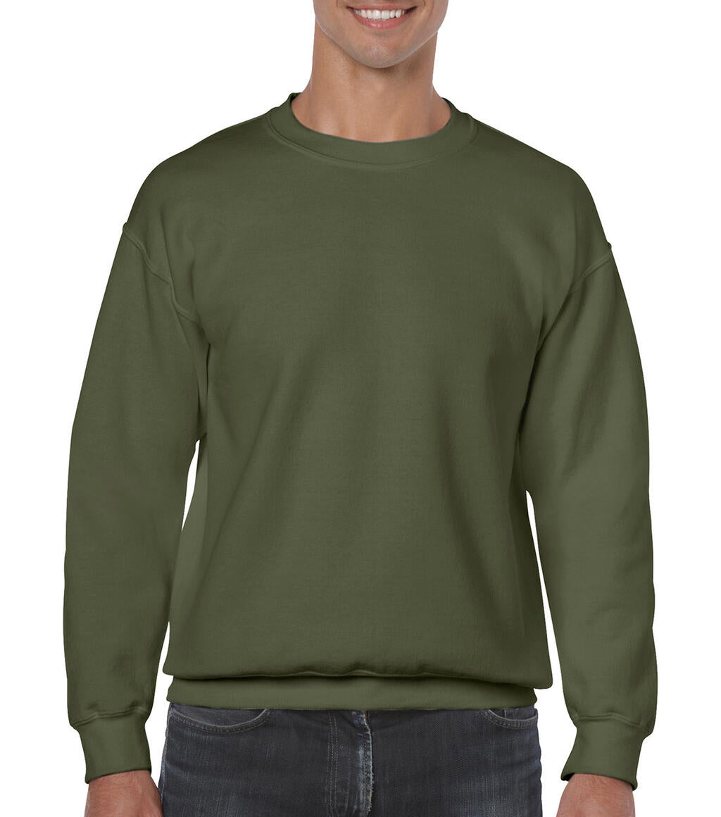 Heavy Blend Adult Crewneck Sweat in Farbe Military Green