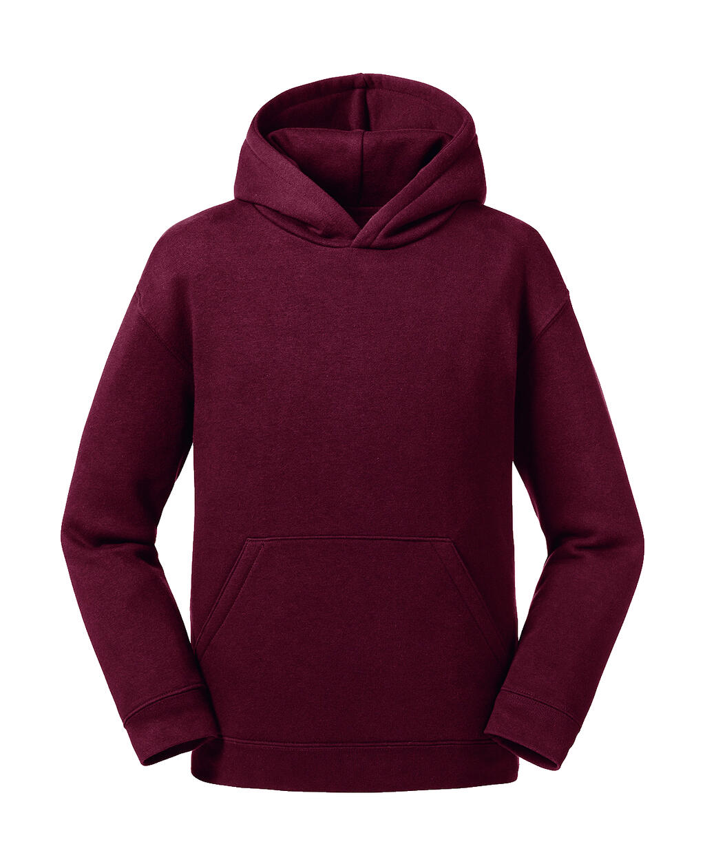  Kids' Authentic Hooded Sweat in Farbe Burgundy