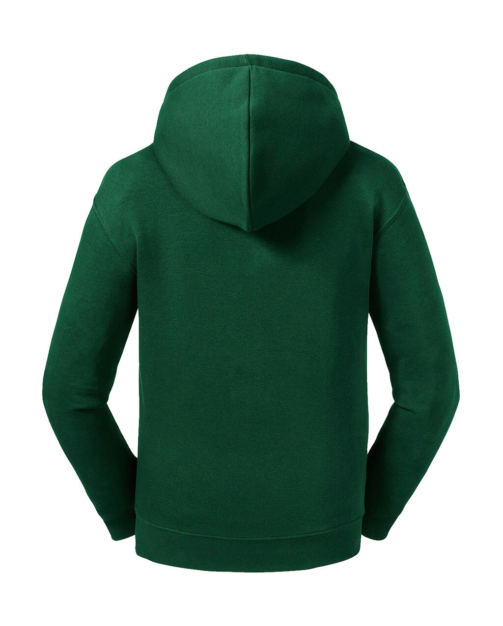  Kids' Authentic Zipped Hood Sweat in Farbe Black