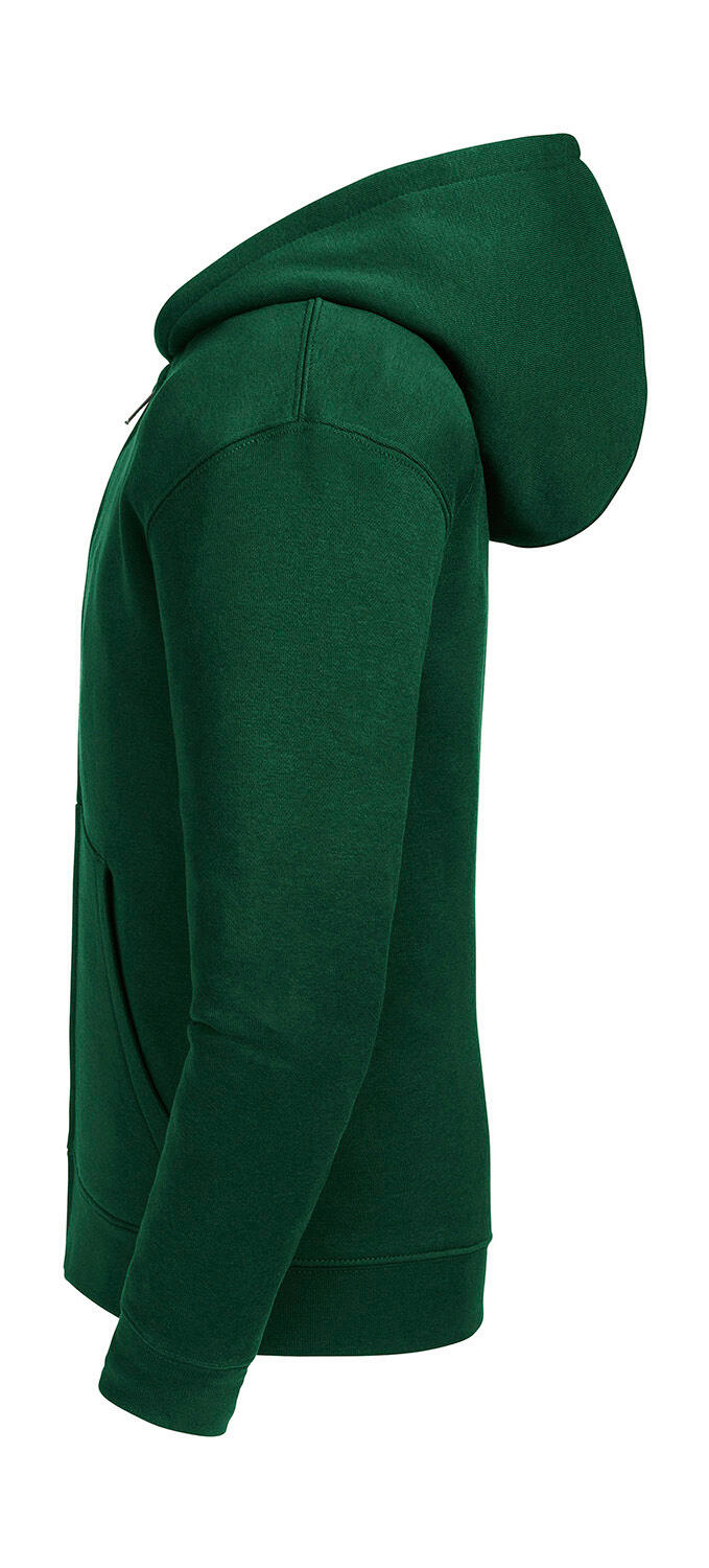  Kids' Authentic Zipped Hood Sweat in Farbe Black