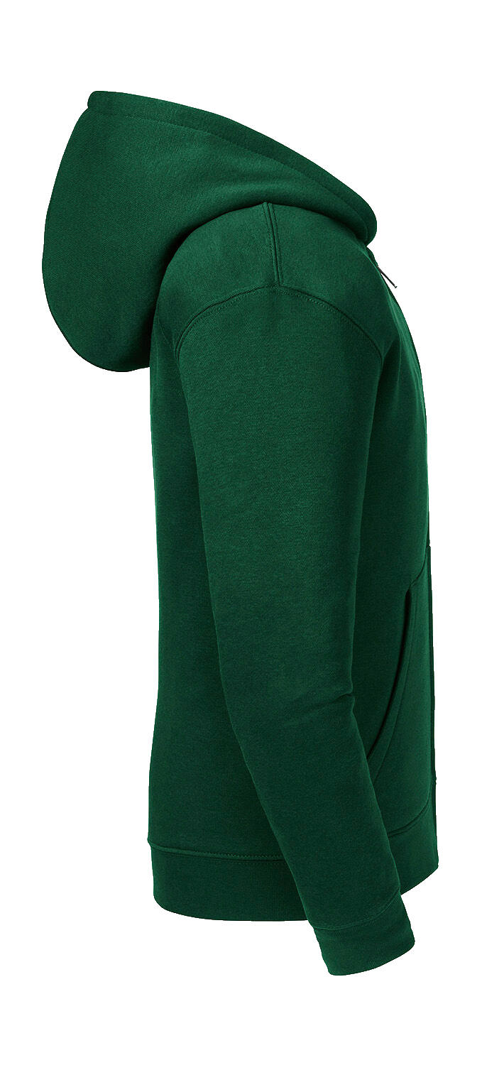  Kids' Authentic Zipped Hood Sweat in Farbe Black