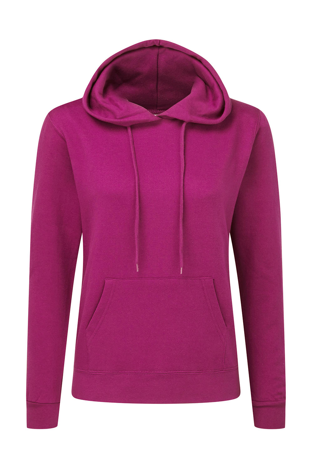  Ladies' Hooded Sweatshirt in Farbe Dark Pink