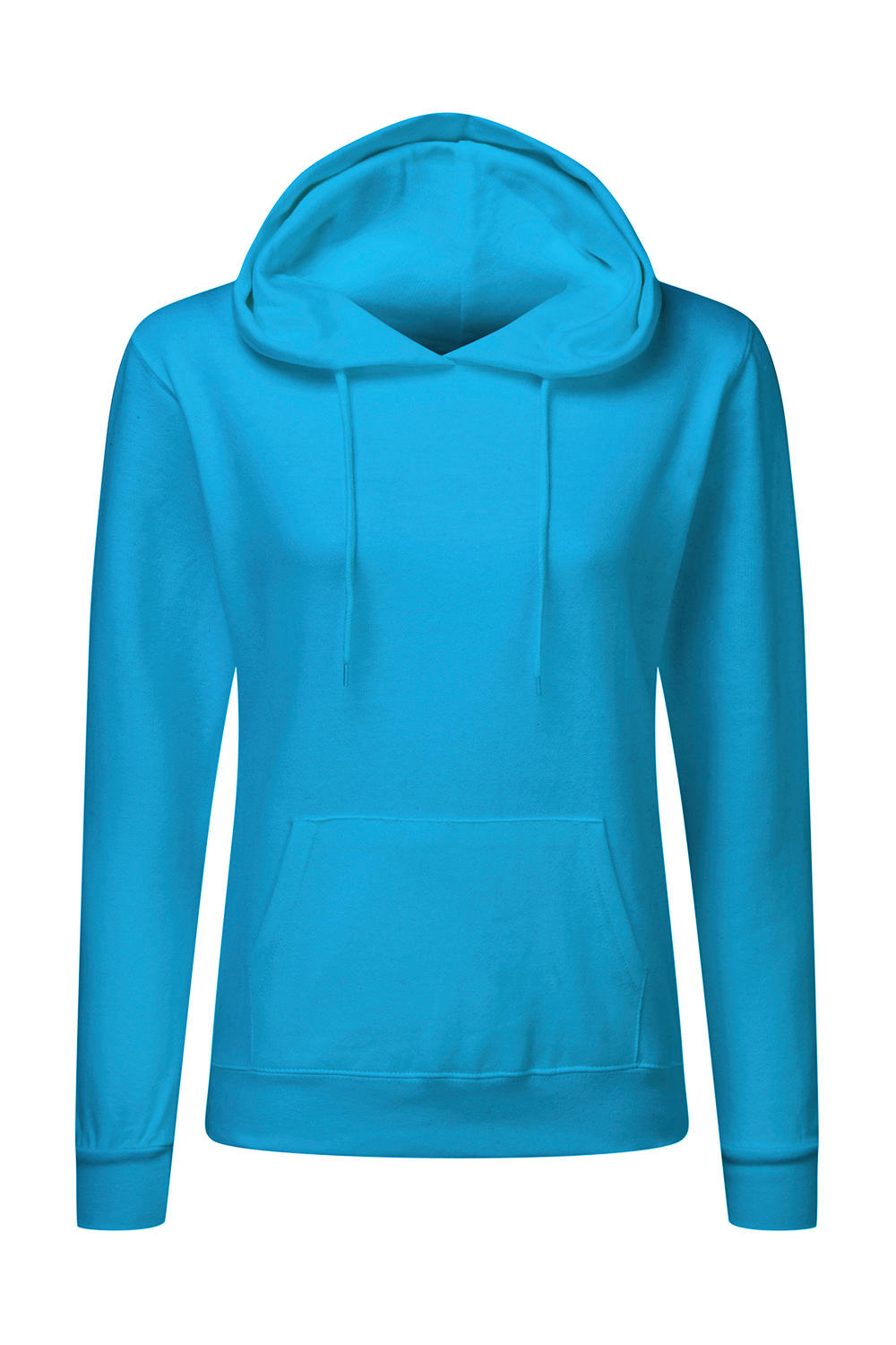  Ladies' Hooded Sweatshirt in Farbe Turquoise