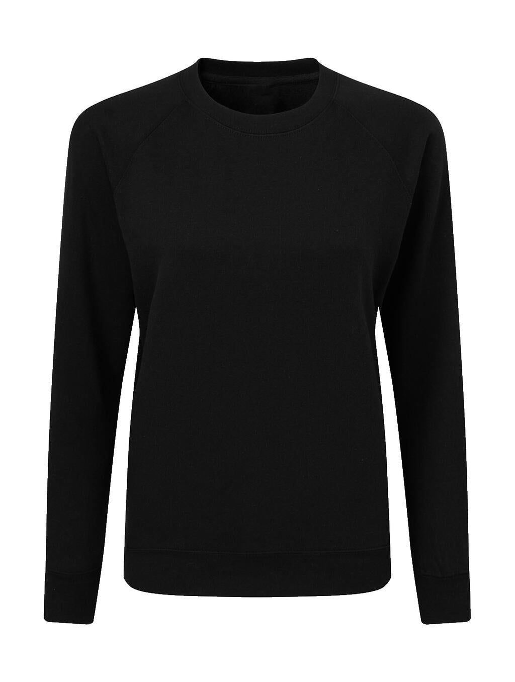  Ladies' Raglan Sweat in Farbe Black