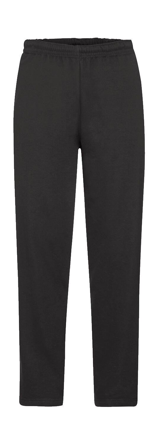  Classic Open Hem Jog Pants in Farbe Black