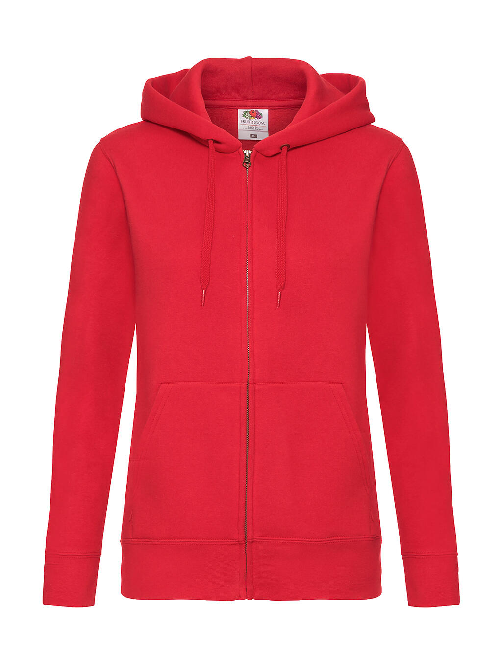  Premium Hooded Sweat Jacket Lady-Fit in Farbe Red
