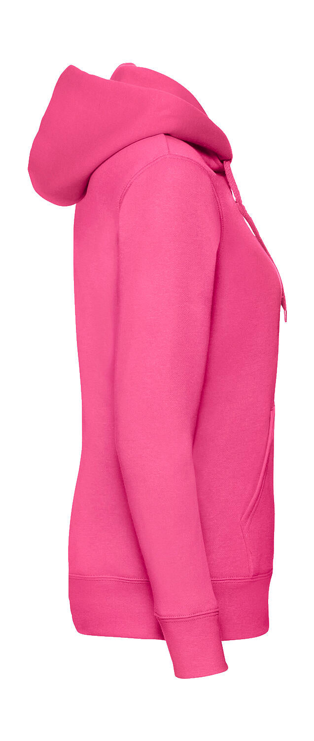  Premium Hooded Sweat Jacket Lady-Fit in Farbe White
