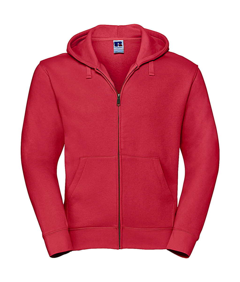  Men's Authentic Zipped Hood in Farbe Classic Red