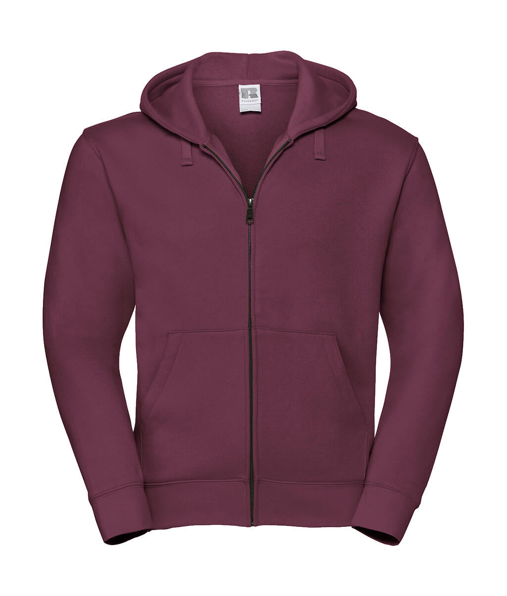  Men's Authentic Zipped Hood in Farbe Burgundy