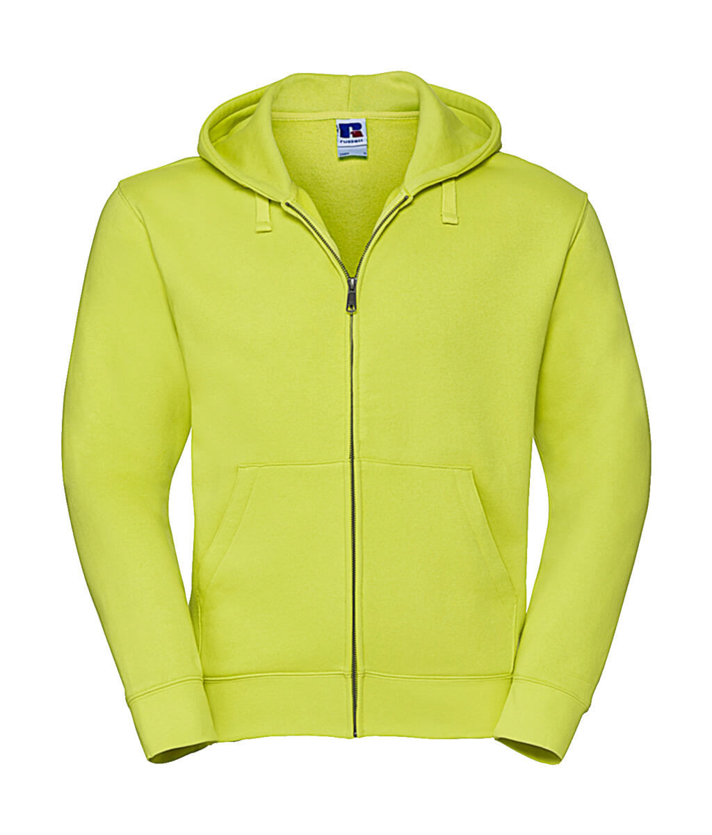  Men's Authentic Zipped Hood in Farbe Lime