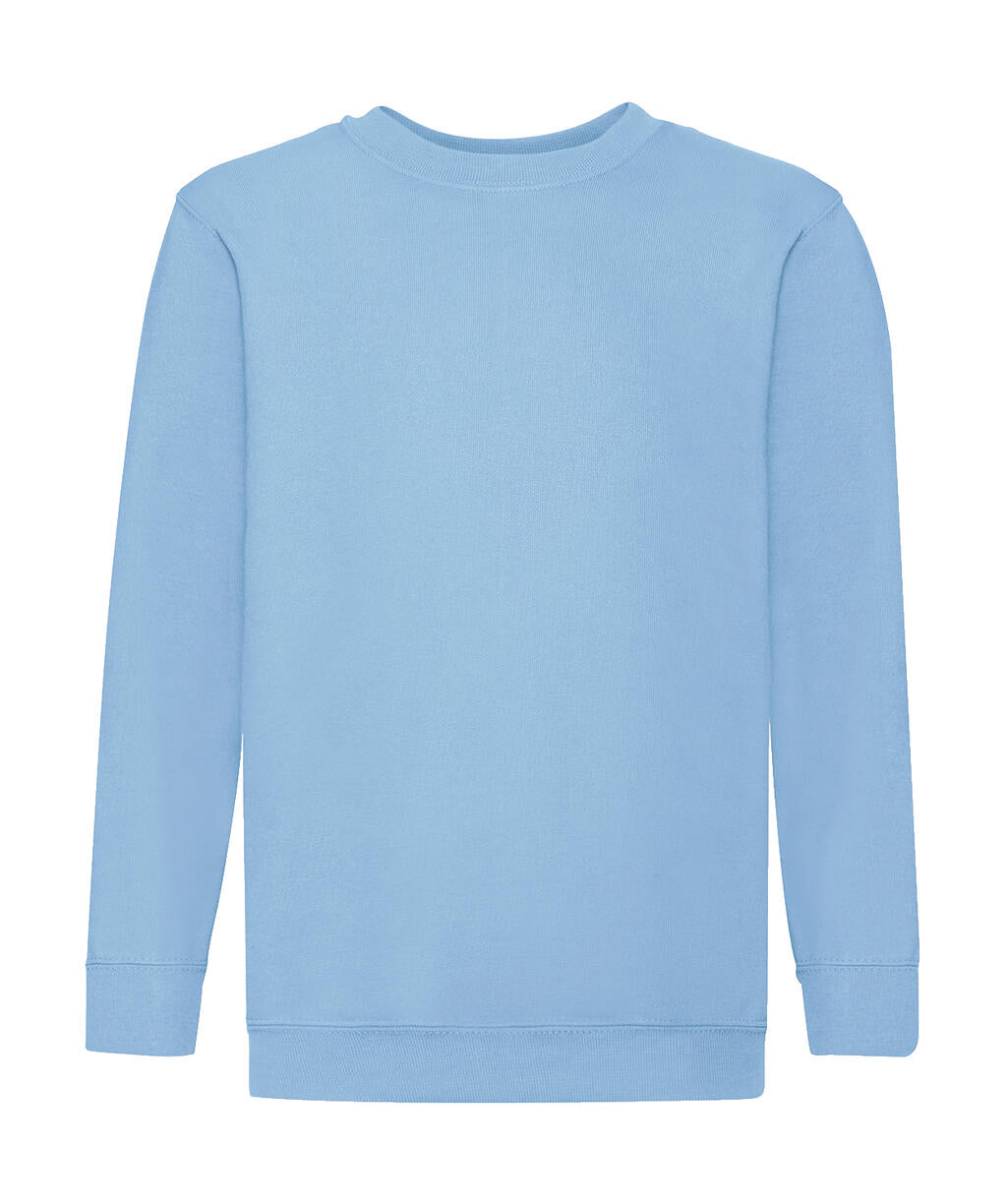  Kids' Classic Set-In Sweat in Farbe Sky Blue