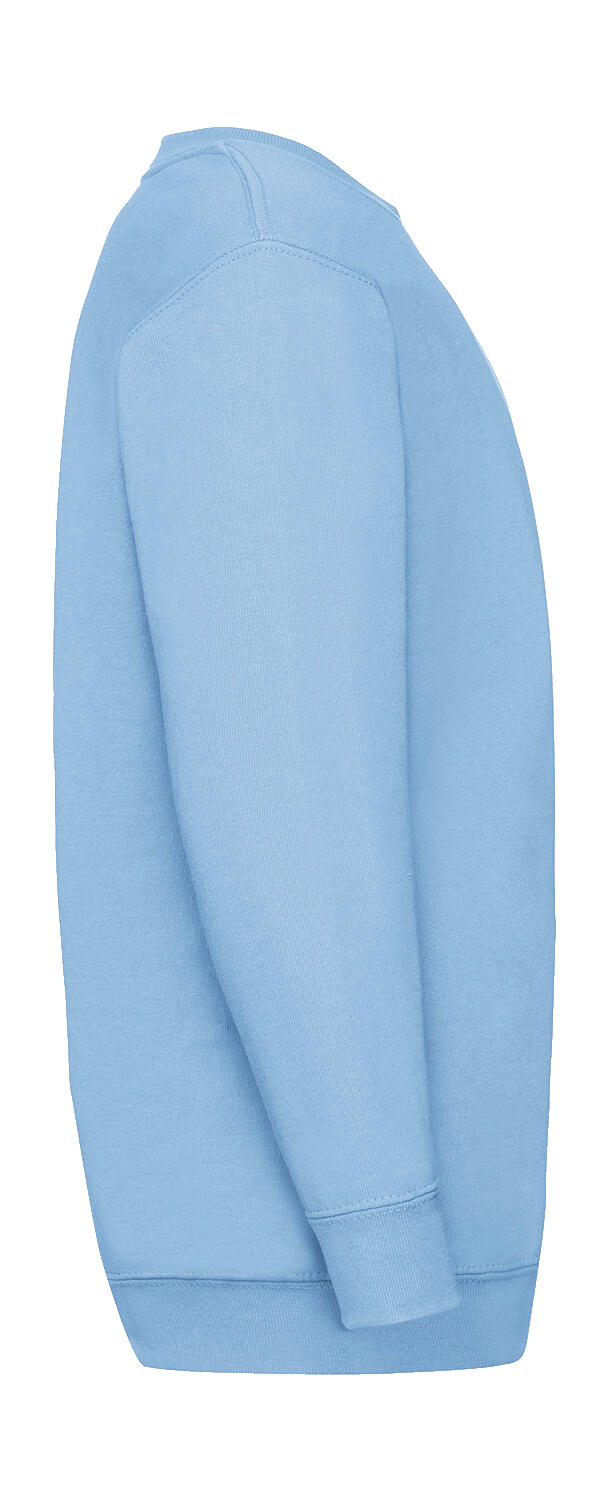  Kids' Classic Set-In Sweat in Farbe White