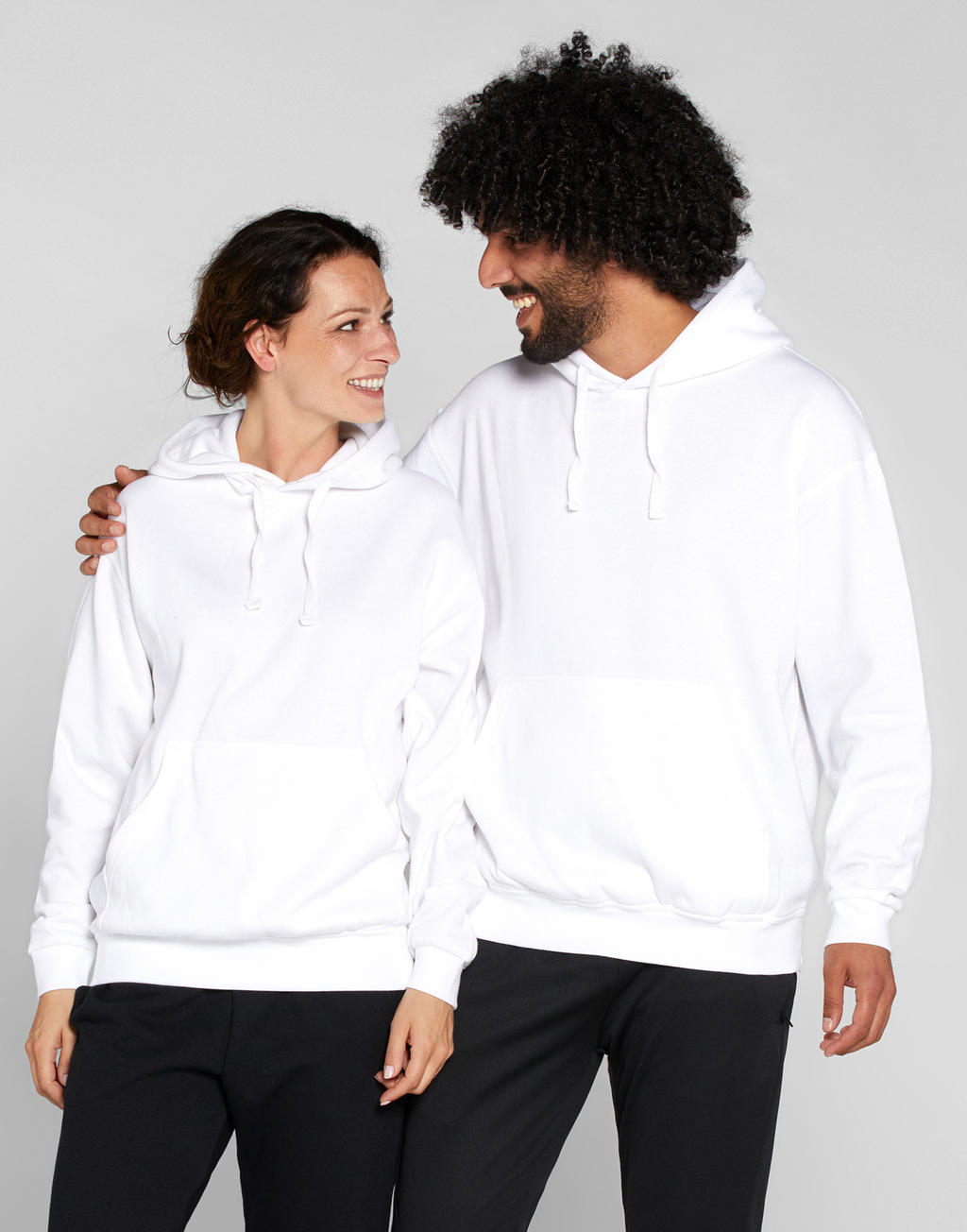  Unisex Hoodie in Farbe White