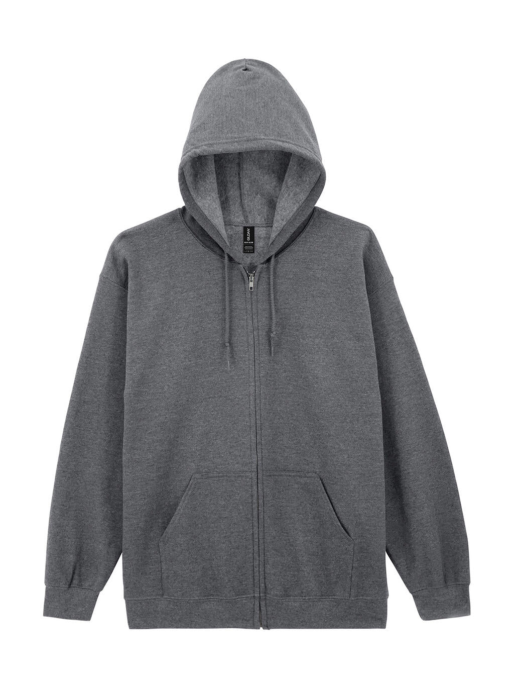 Heavy Blend Adult Full Zip Hooded Sweat in Farbe Graphite Heather