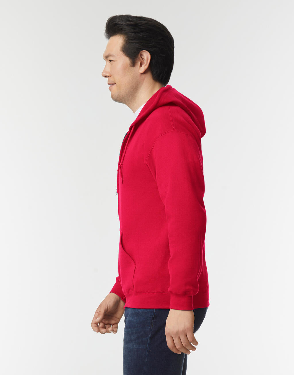 Heavy Blend Adult Full Zip Hooded Sweat in Farbe Black