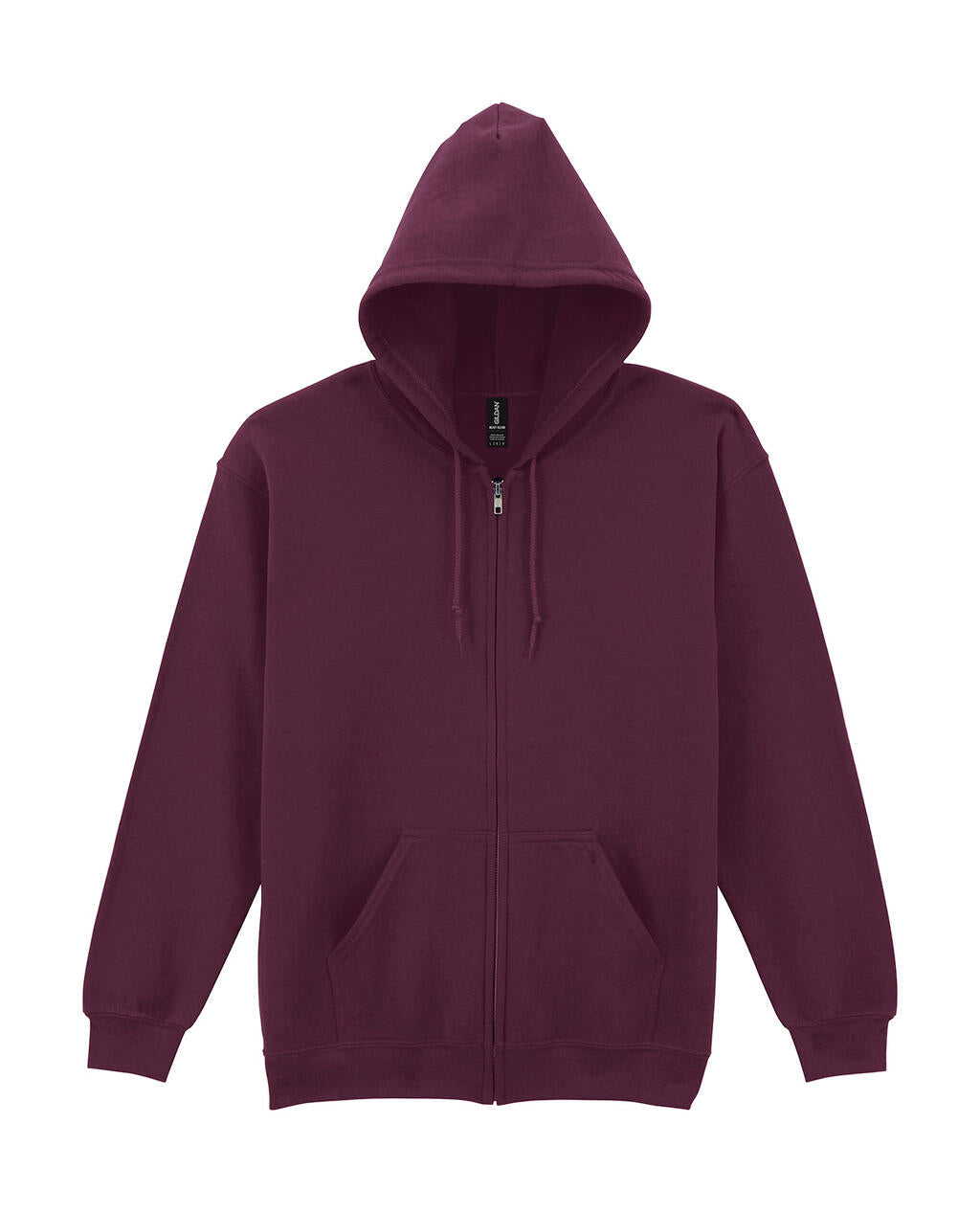 Heavy Blend Adult Full Zip Hooded Sweat in Farbe Maroon
