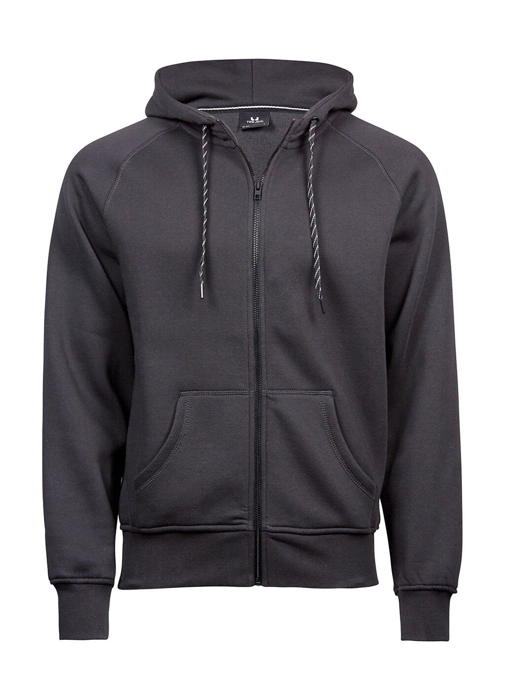  Fashion Full Zip Hood in Farbe Dark Grey
