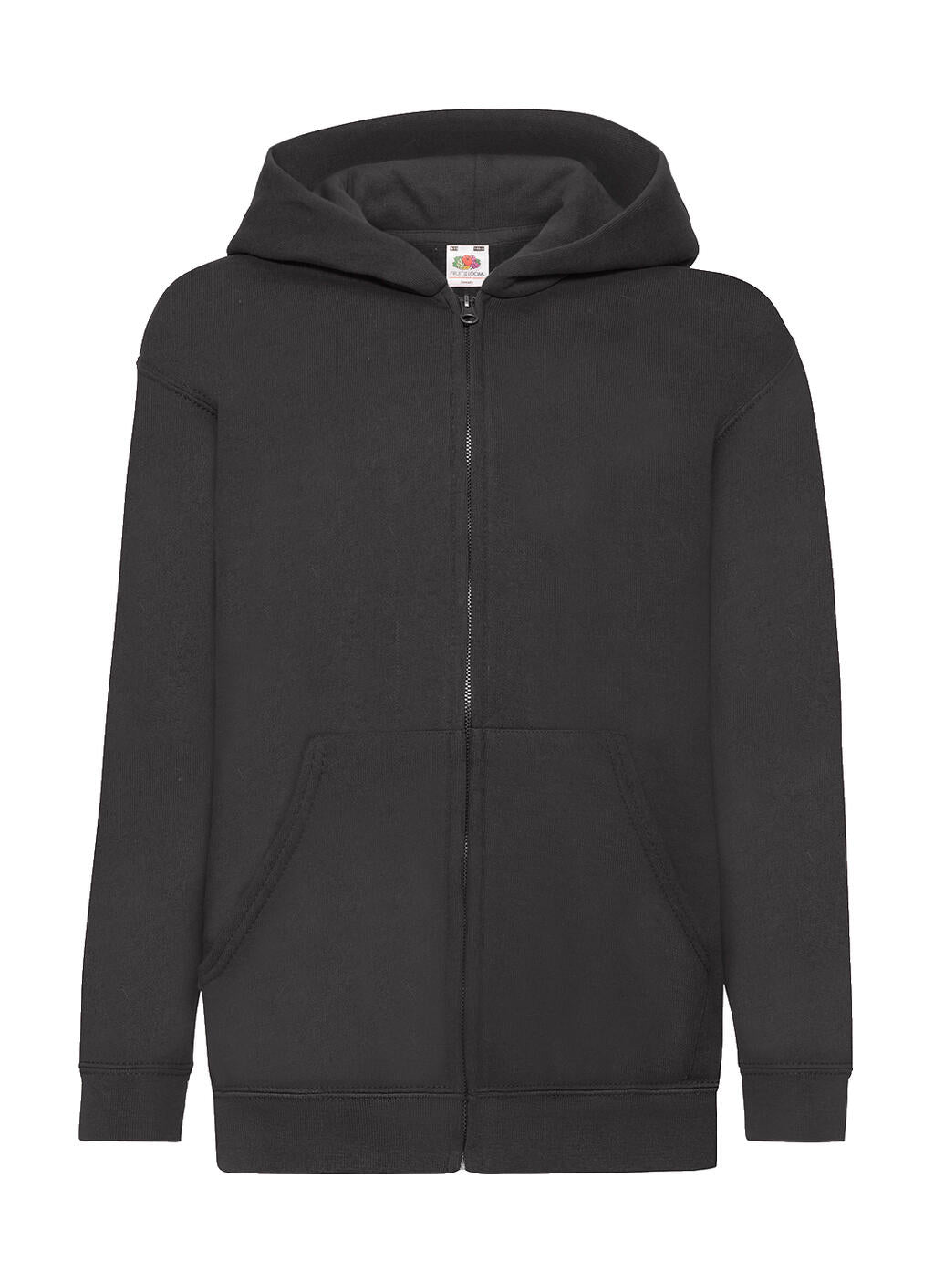  Kids' Classic Hooded Sweat Jacket in Farbe Black