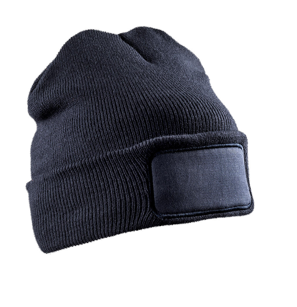  Double Knit Thinsulate™ Printers Beanie in Farbe Navy