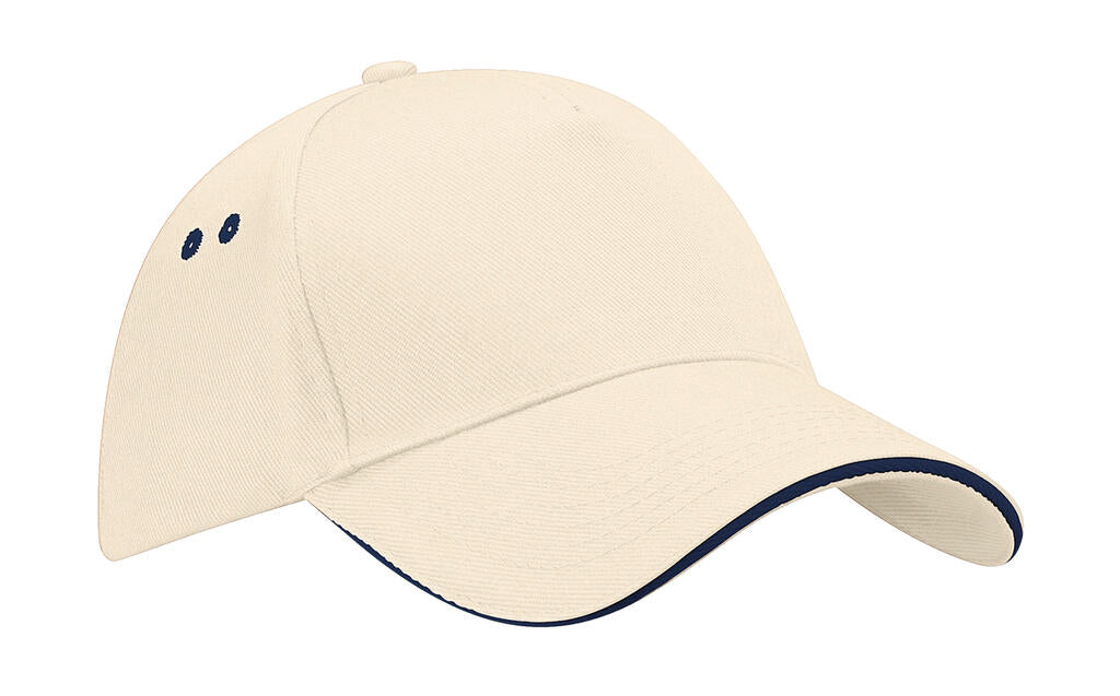  Ultimate 5 Panel Cap - Sandwich Peak in Farbe Putty/French Navy