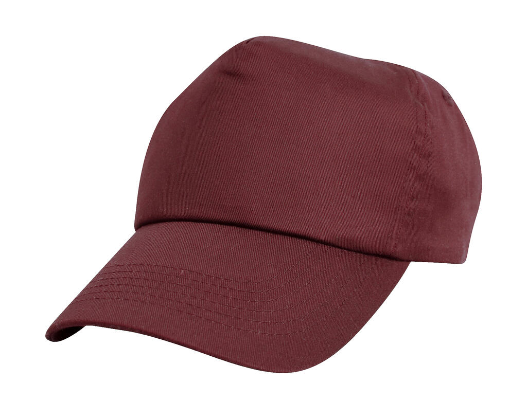  Cotton Cap in Farbe Burgundy
