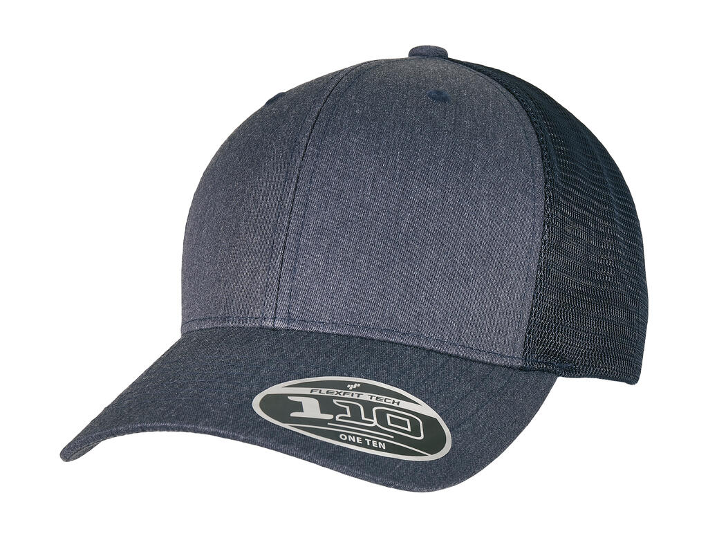  110 Flexfit Melange Trucker in Farbe Heather/Navy 