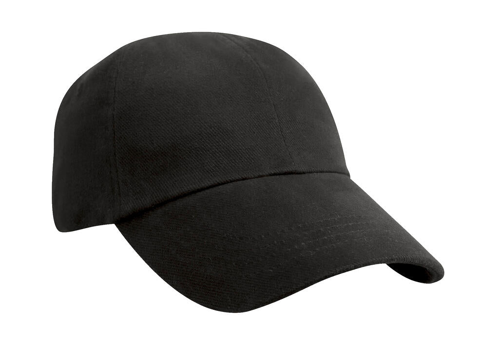  Low Profile Brushed Cotton Cap in Farbe Black