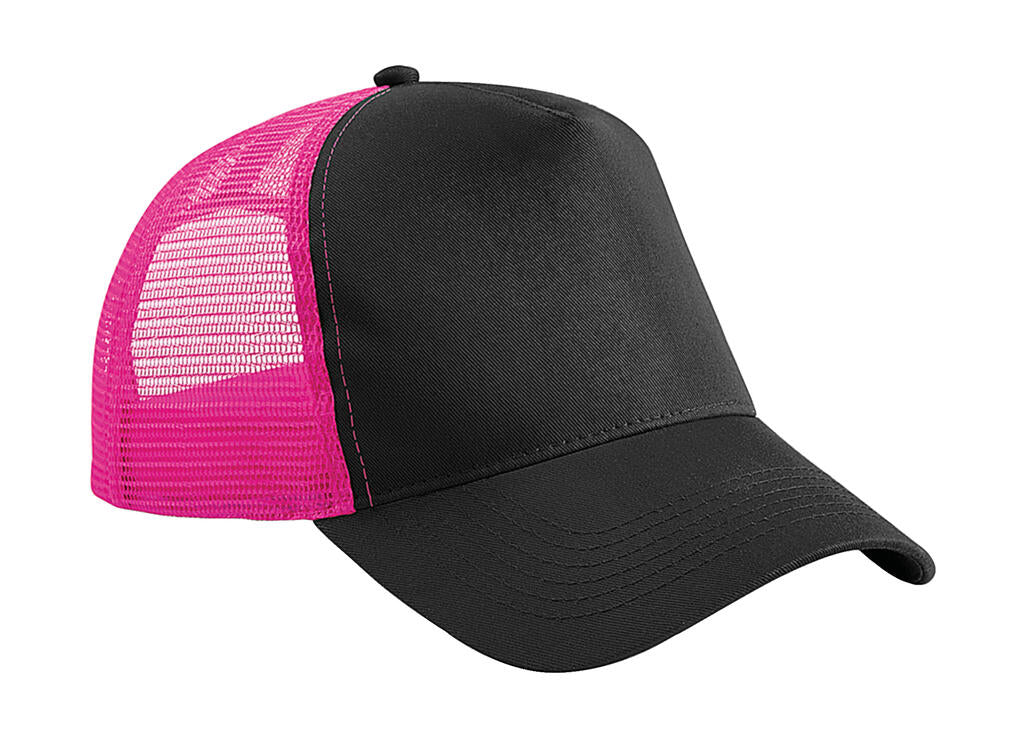  Snapback Trucker in Farbe Black/Fuchsia