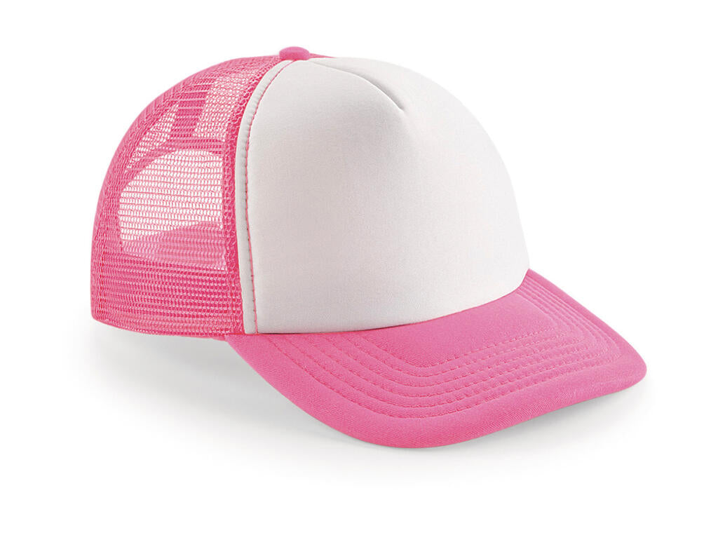  Vintage Snapback Trucker in Farbe Fluorescent Pink/White
