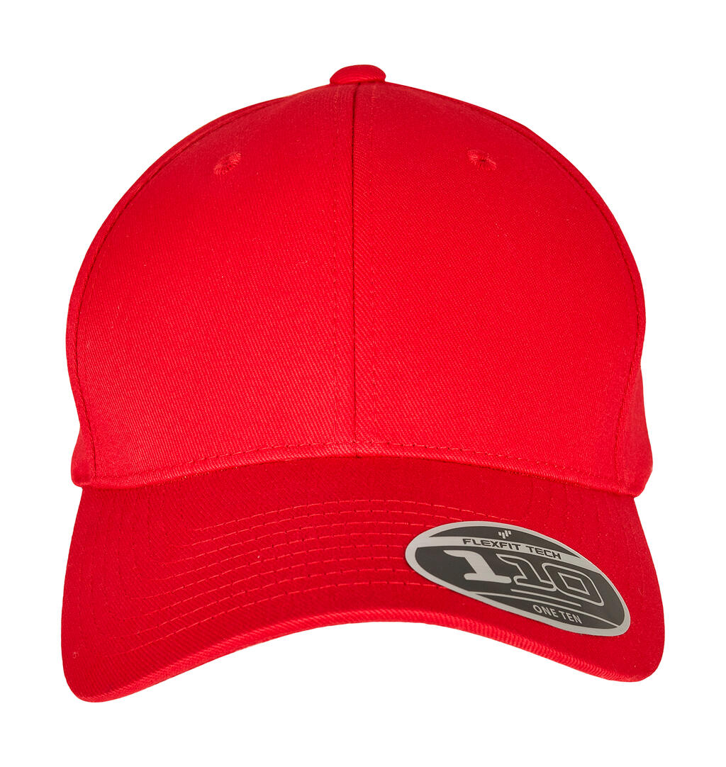  110 Curved Visor Snapback in Farbe Red