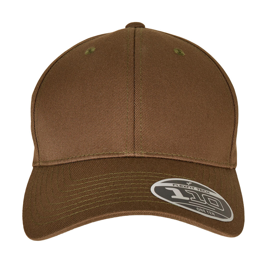  110 Curved Visor Snapback in Farbe Olive
