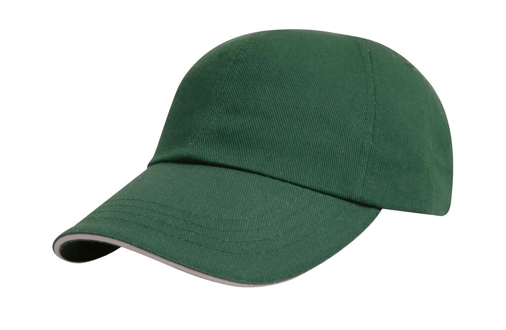  Brushed Cotton Drill Cap in Farbe Forest/Putty
