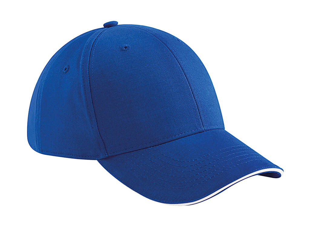  Athleisure 6 Panel Cap in Farbe Bright Royal/White