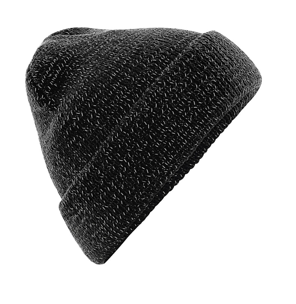  Reflective Beanie in Farbe Black