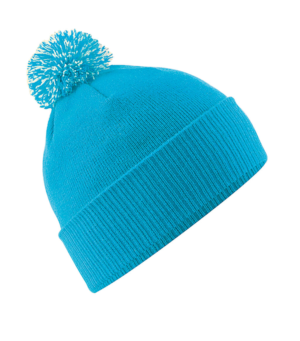  Snowstar Beanie in Farbe Surf Blue/Off White