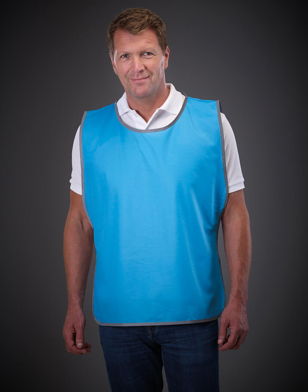  Fluo Reflective Border Tabard in Farbe White