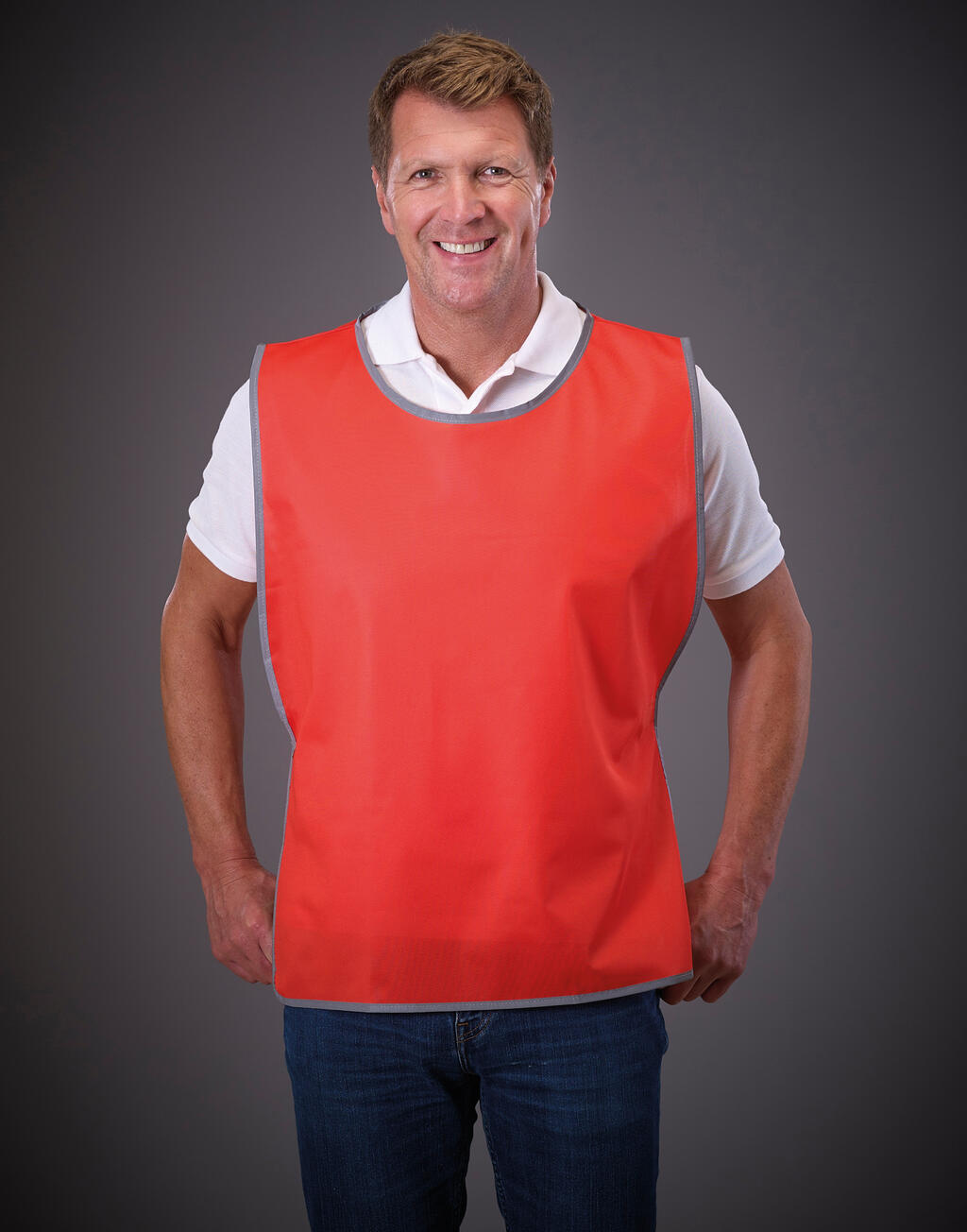  Fluo Reflective Border Tabard in Farbe White