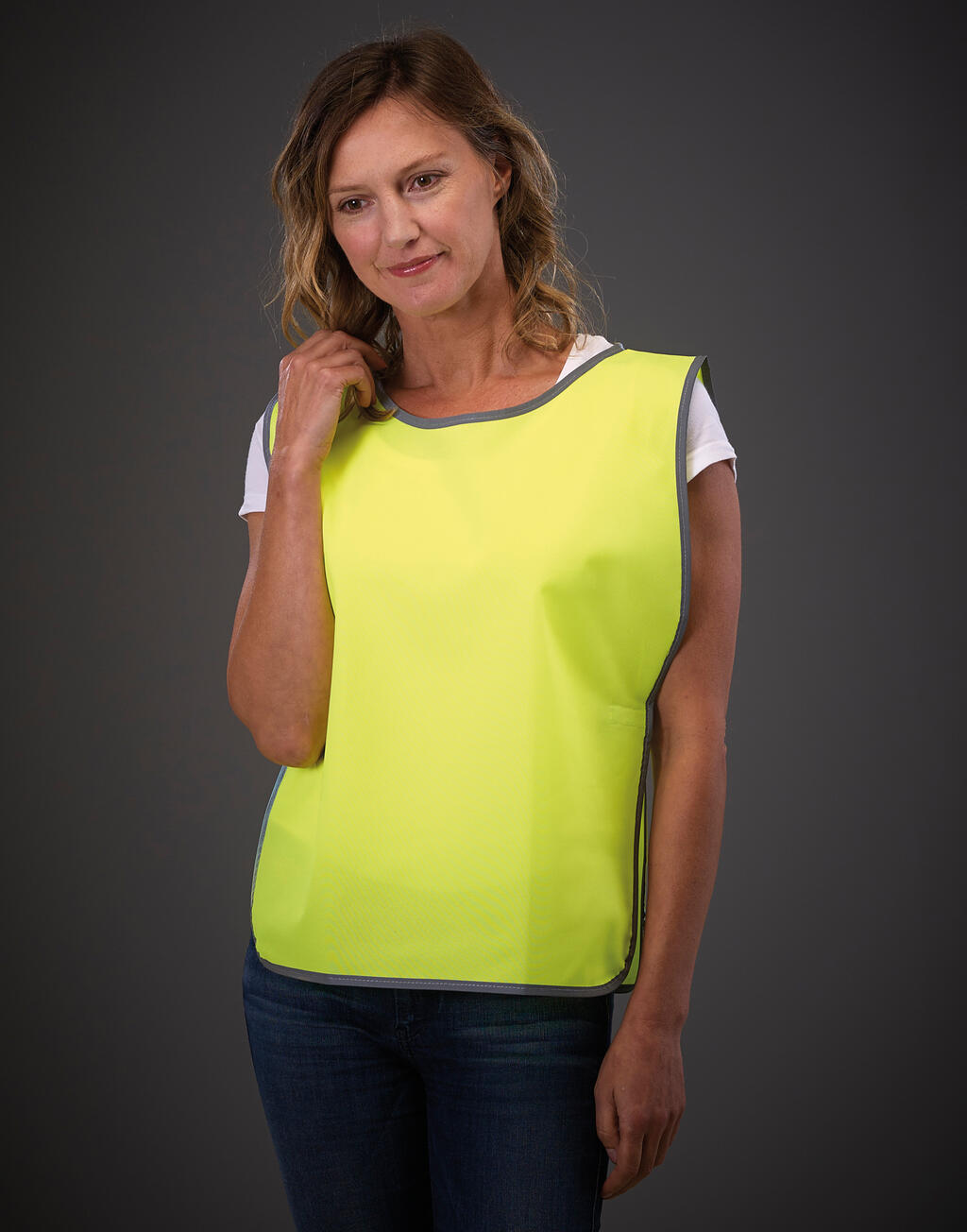 Fluo Reflective Border Tabard in Farbe White