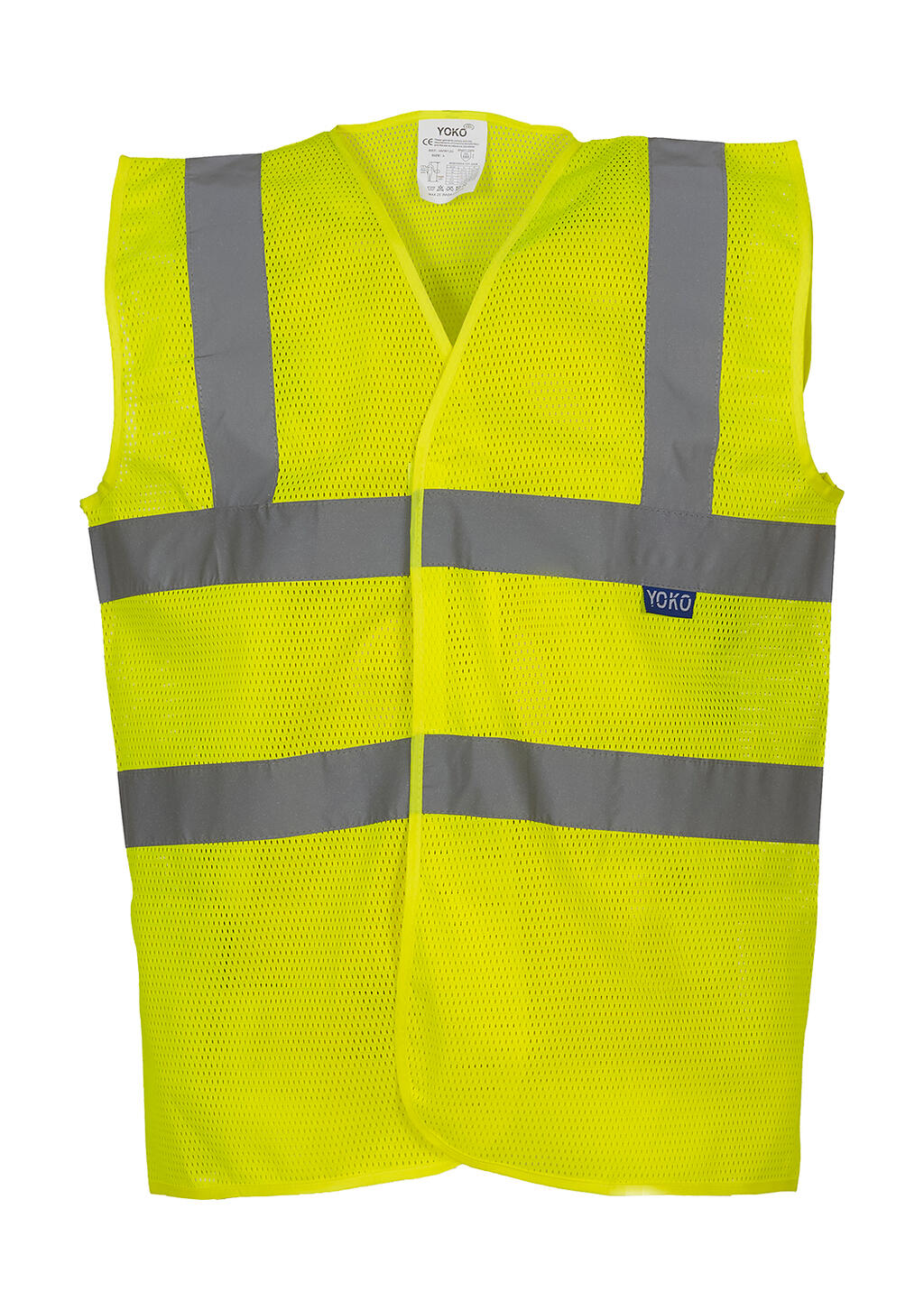  Fluo Open Mesh Waistcoat in Farbe Fluo Yellow
