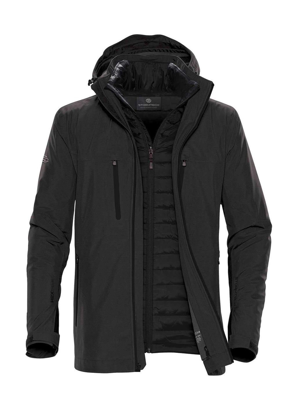 Men's Matrix System Jacket in Farbe Charcoal Twill/Black