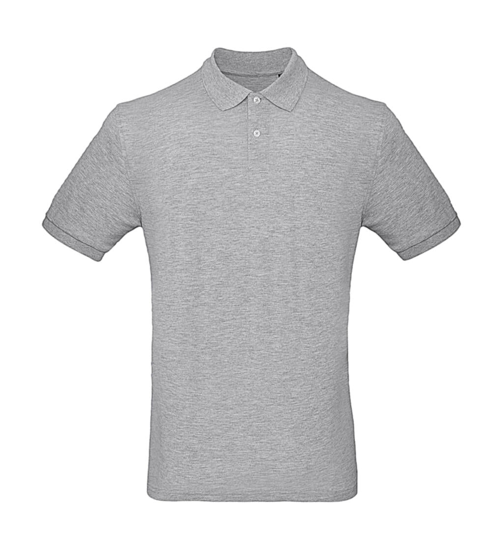 Organic Inspire Polo /men in Farbe Heather Grey