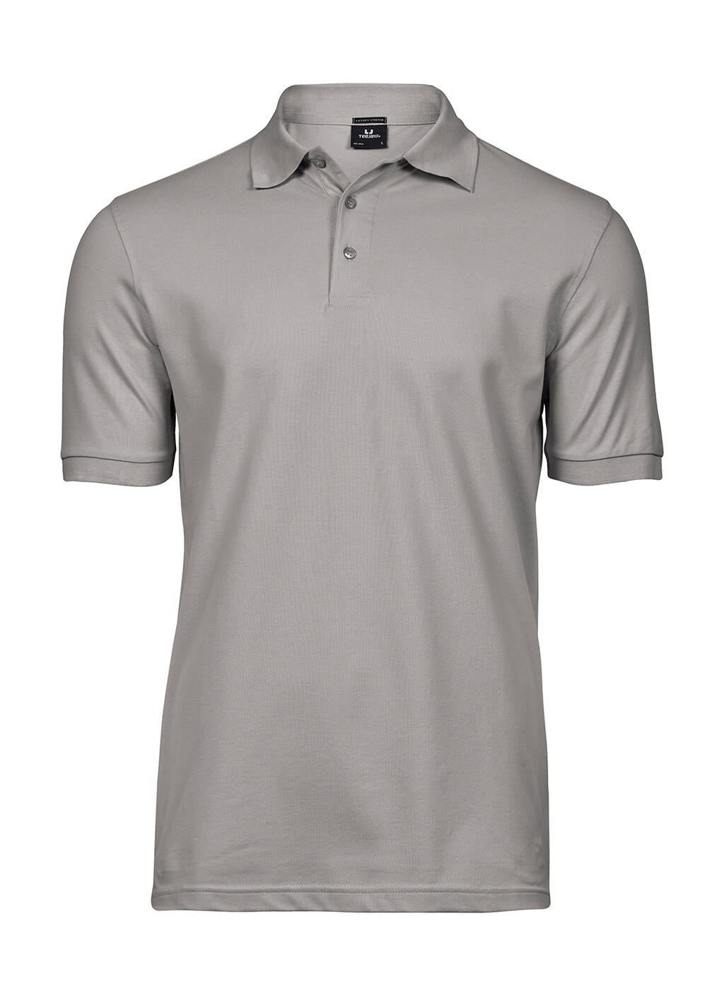Luxury Stretch Polo in Farbe Stone