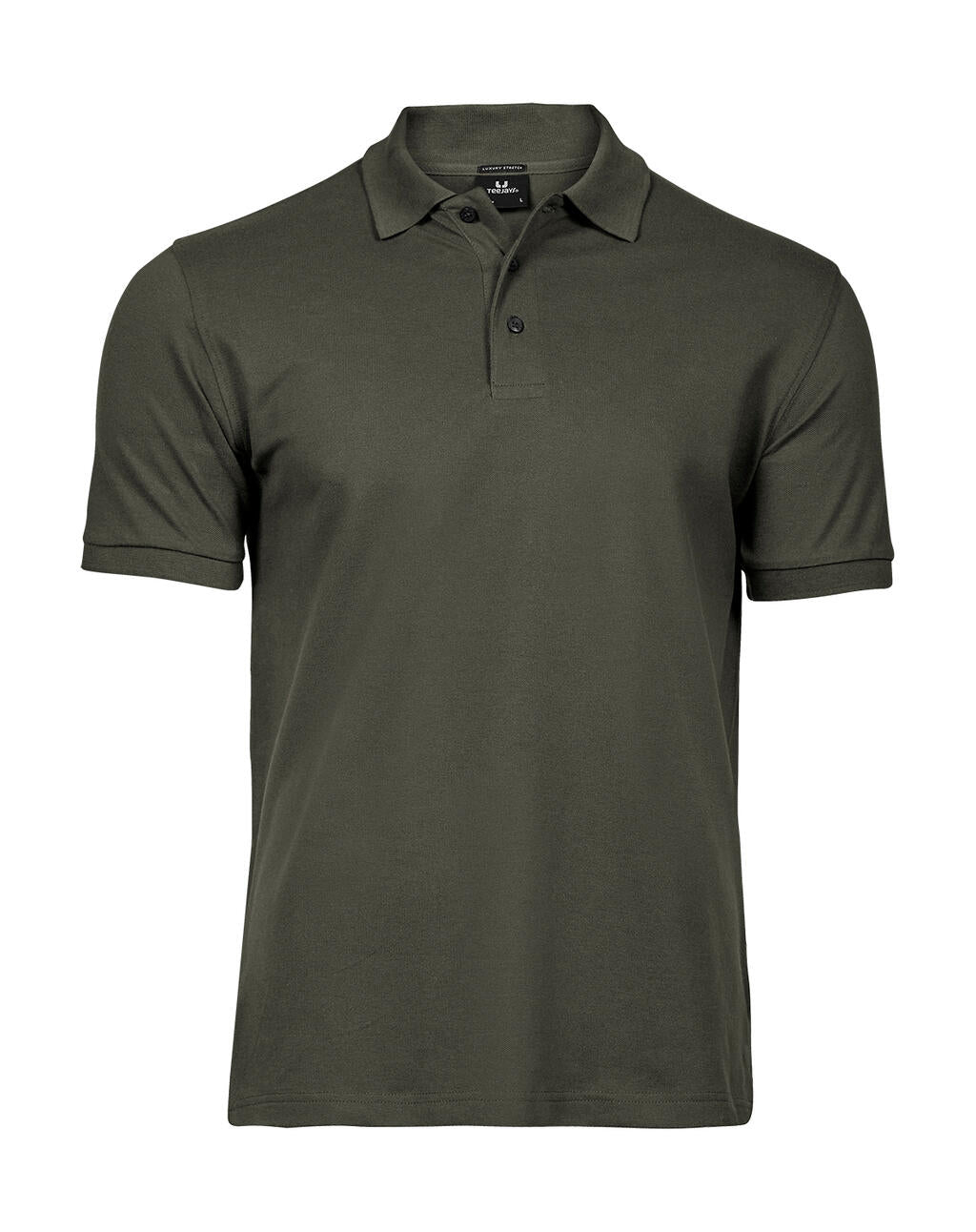 Luxury Stretch Polo in Farbe Deep Green