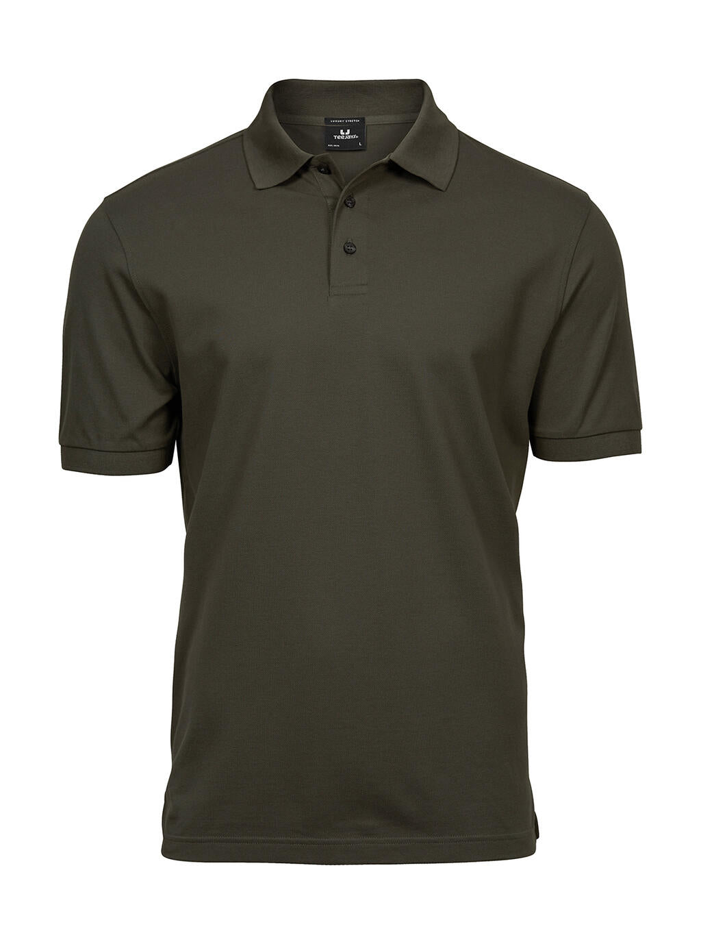 Luxury Stretch Polo in Farbe Dark Olive