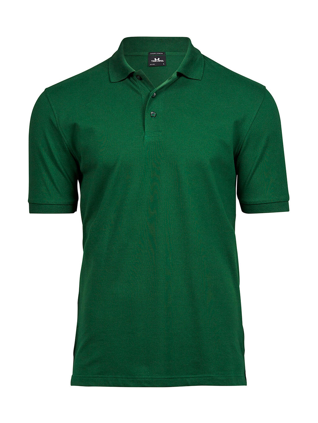 Luxury Stretch Polo in Farbe White